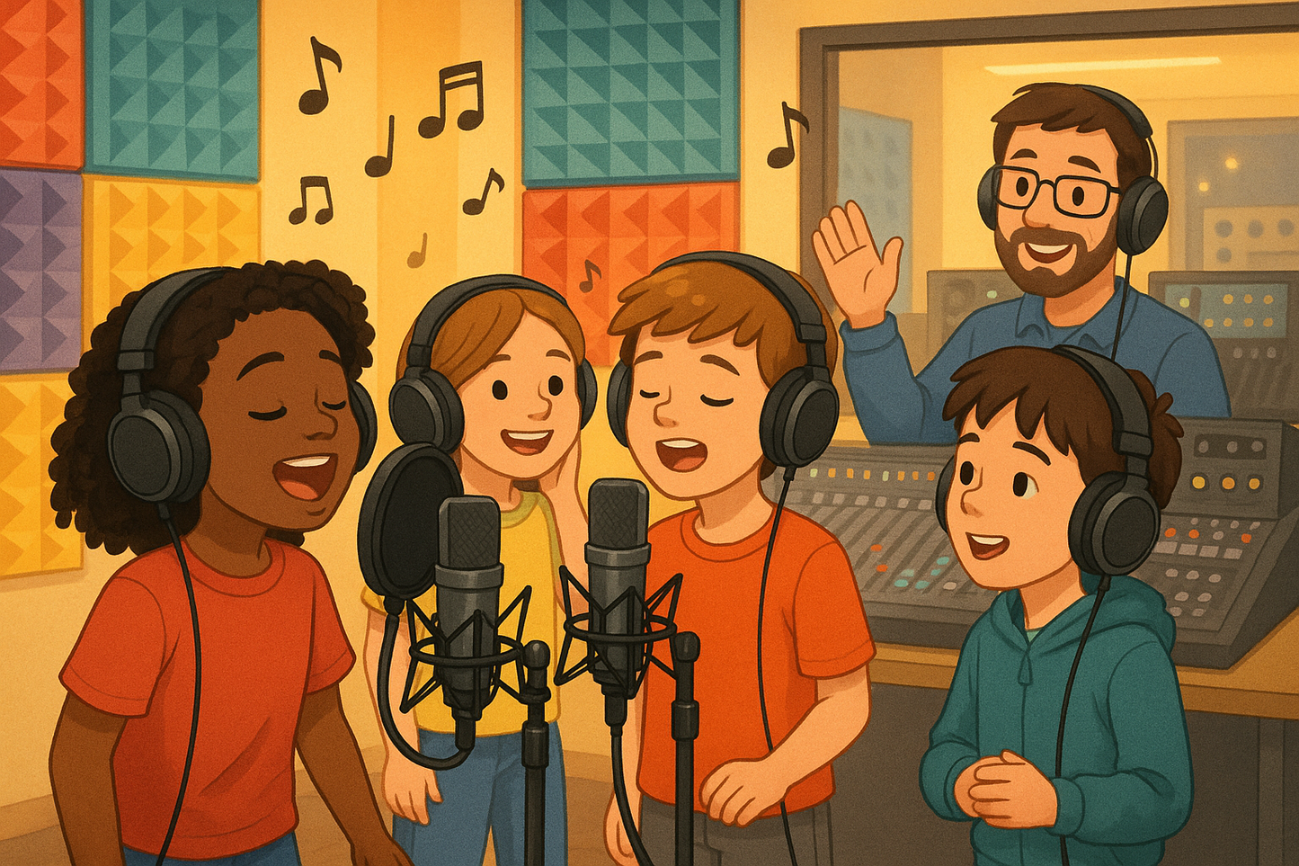 Kids Special (1-2 Stunden Vocal-Aufnahme + Mixing und Mastering) - Bis zu 2 Kinder
Für Kinder bis einschließlich 14 Jahre
2 Stunden Vocal-Aufnahme auf eine ausgewählte Instrumental bzw. Karaoke Version
Mixing (inkl. für einen Song)
Mastering (inkl. für einen Song)
Professionelle Unterstützung während der Aufnehme
Bittte alle machen 2 mädchen und 2 zwei jungs