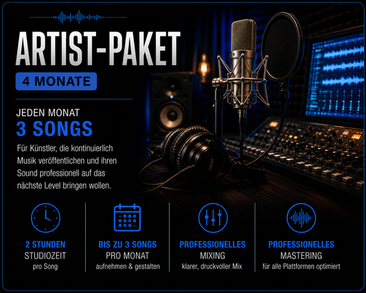 ARTIST-PAKET (4 Monate) - Jeden Monat 3 Songs!