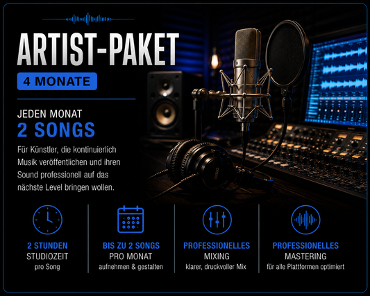 ARTIST-PAKET (4 Monate) - Jeden Monat 2 Songs!