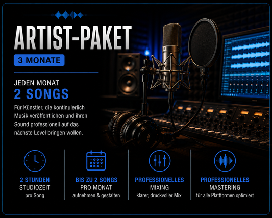 ARTIST-PAKET (3 Monate) - Jeden Monat 2 Songs!